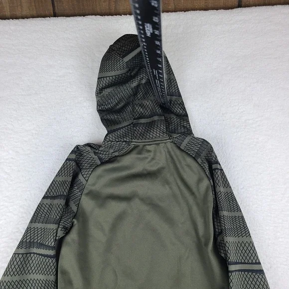 Nike Hoodie Mens Small Dark Green Olive Dri Fit Training Activewear 800303-325 - Picture 10 of 13